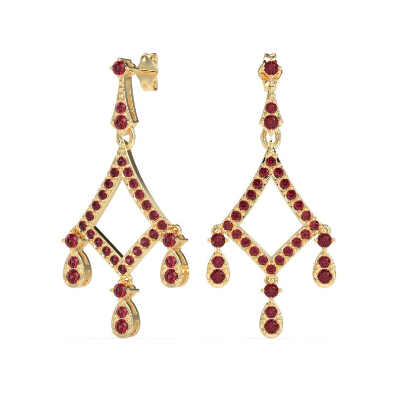 Art-Deco Dangling Earrings