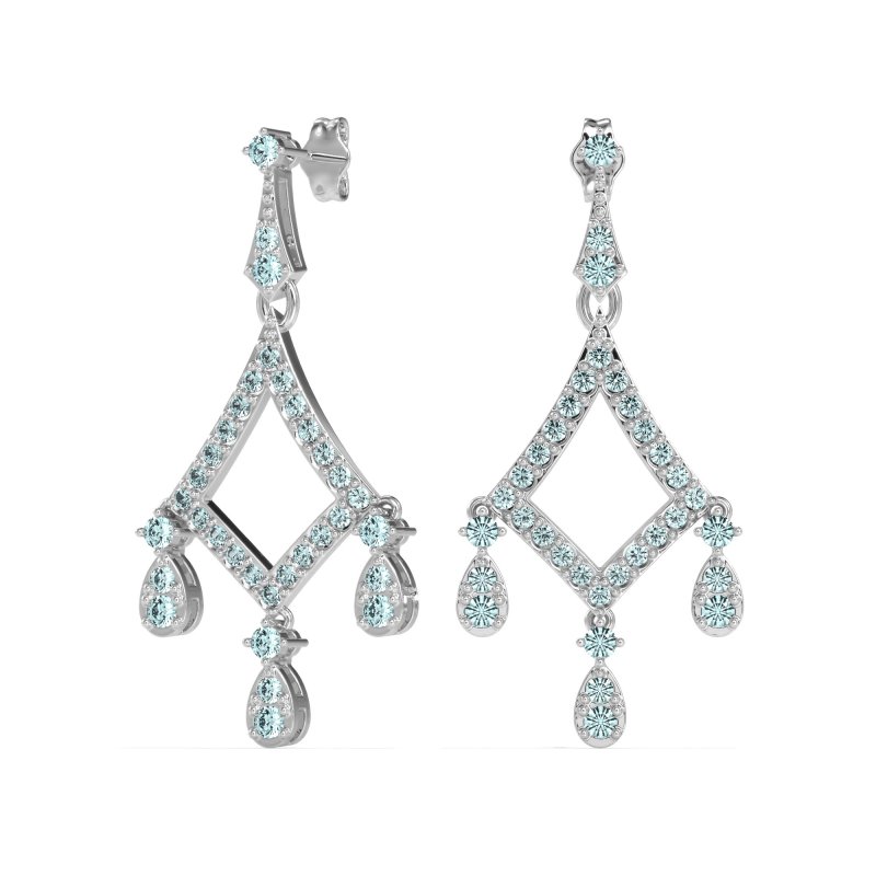 Art-Deco Dangling Earrings