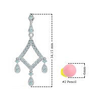 Art-Deco Dangling Earrings