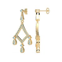 Art-Deco Dangling Earrings