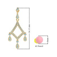 Art-Deco Dangling Earrings