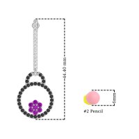 Fashion Circle Cluster Earrings