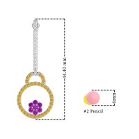 Fashion Circle Cluster Earrings