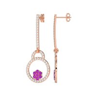 Fashion Circle Cluster Earrings