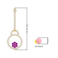 Fashion Circle Cluster Earrings
