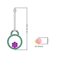 Fashion Circle Cluster Earrings