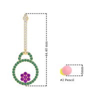 Fashion Circle Cluster Earrings