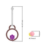 Fashion Circle Cluster Earrings