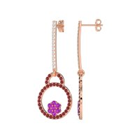 Fashion Circle Cluster Earrings
