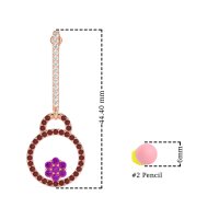 Fashion Circle Cluster Earrings