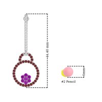 Fashion Circle Cluster Earrings