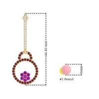 Fashion Circle Cluster Earrings