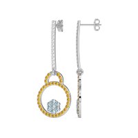 Fashion Circle Cluster Earrings