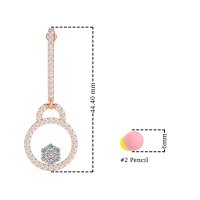 Fashion Circle Cluster Earrings