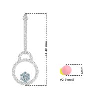 Fashion Circle Cluster Earrings