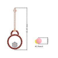 Fashion Circle Cluster Earrings