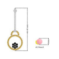 Fashion Circle Cluster Earrings