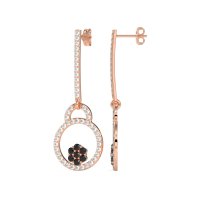 Fashion Circle Cluster Earrings