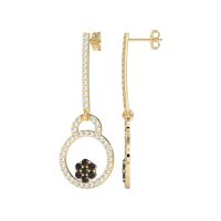 Fashion Circle Cluster Earrings
