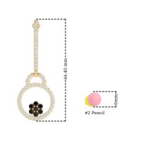 Fashion Circle Cluster Earrings