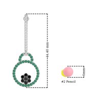Fashion Circle Cluster Earrings