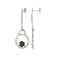 Fashion Circle Cluster Earrings