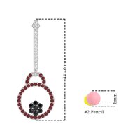 Fashion Circle Cluster Earrings