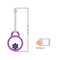 Fashion Circle Cluster Earrings