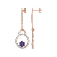 Fashion Circle Cluster Earrings
