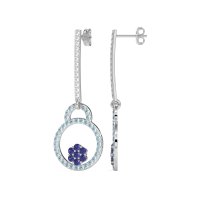 Fashion Circle Cluster Earrings