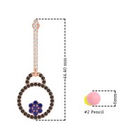 Fashion Circle Cluster Earrings