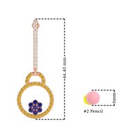 Fashion Circle Cluster Earrings