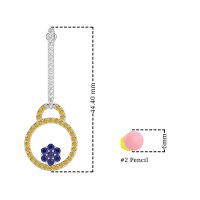 Fashion Circle Cluster Earrings