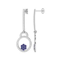 Fashion Circle Cluster Earrings