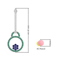Fashion Circle Cluster Earrings
