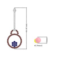 Fashion Circle Cluster Earrings