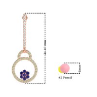Fashion Circle Cluster Earrings