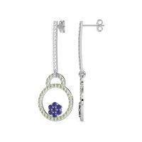 Fashion Circle Cluster Earrings