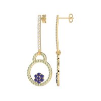 Fashion Circle Cluster Earrings