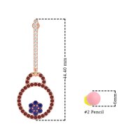 Fashion Circle Cluster Earrings