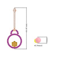 Fashion Circle Cluster Earrings