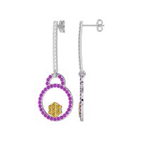 Fashion Circle Cluster Earrings