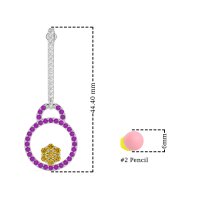 Fashion Circle Cluster Earrings