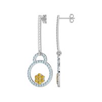Fashion Circle Cluster Earrings