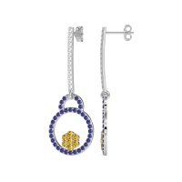Fashion Circle Cluster Earrings