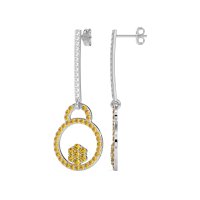 Fashion Circle Cluster Earrings