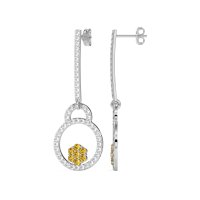 Fashion Circle Cluster Earrings