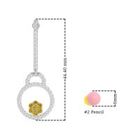 Fashion Circle Cluster Earrings