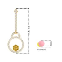 Fashion Circle Cluster Earrings
