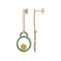 Fashion Circle Cluster Earrings